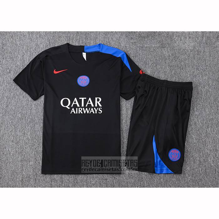 Chandal del Paris Saint-Germain Manga Corta 2025-2026 Negro - Pantalon Corto